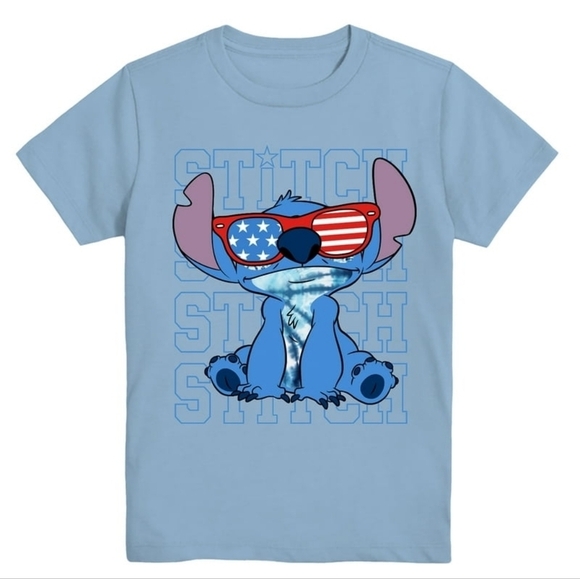 Other - Blue Lilo And Stitch Kids T-Shirt with Character Print Size 12
